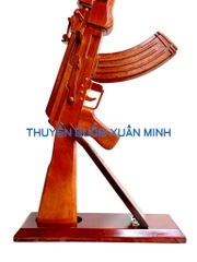 Mô Hình Súng Trường AK47 Tỷ Lệ 1:1 | Gỗ Căm Xe | Dài 87cm