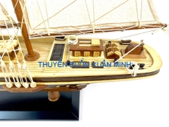 Mô Hình Thuyền Buồm Gỗ Phong Thuỷ - Du Thuyền Đua Atlantic | Thân 80cm