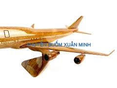 Mô Hình Máy Bay Gỗ BOEING B747 Trang Trí | Gỗ Căm Xe tự nhiên | Size Nhỏ