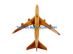 Mô Hình Máy Bay Gỗ BOEING B747 Trang Trí | Gỗ Căm Xe tự nhiên | Size Nhỏ