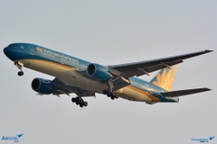 Mô Hình Máy Bay Gỗ BOEING B777 Trang Trí | Gỗ Căm Xe tự nhiên | Size Nhỏ