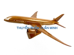 Mô Hình Máy Bay Gỗ BOEING B787 Trang Trí | Gỗ Căm Xe tự nhiên | Size Lớn