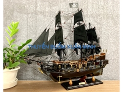 Mô Hình Thuyền Cướp Biển Ngọc Trai Đen Huyền Bí (Black Pearl) | Gỗ Muồng Đen | Thân 55cm