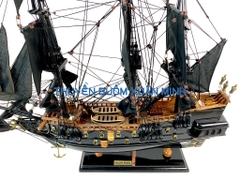 Mô Hình Thuyền Cướp Biển Ngọc Trai Đen Huyền Bí (Black Pearl) | Gỗ Muồng Đen | Thân 55cm