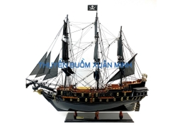 Mô Hình Thuyền Cướp Biển Ngọc Trai Đen Huyền Bí (Black Pearl) | Gỗ Muồng Đen | Thân 80cm