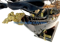 Mô Hình Thuyền Cướp Biển Ngọc Trai Đen Huyền Bí (Black Pearl) | Gỗ Muồng Đen | Thân 80cm