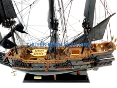 Mô Hình Thuyền Cướp Biển Ngọc Trai Đen Huyền Bí (Black Pearl) | Gỗ Muồng Đen | Thân 80cm