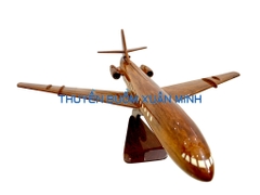 Mô Hình Máy Bay Gỗ BOEING Caravelle Trang Trí | Gỗ Căm Xe tự nhiên | Size Lớn