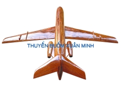 Mô Hình Máy Bay Gỗ BOEING Caravelle Trang Trí | Gỗ Căm Xe tự nhiên | Size Lớn