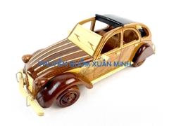 Mô Hình Xe Ô Tô Gỗ CITROEN 2CV Trang Trí | Gỗ Căm Xe