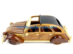 Mô Hình Xe Ô Tô Gỗ CITROEN 2CV Trang Trí | Gỗ Căm Xe