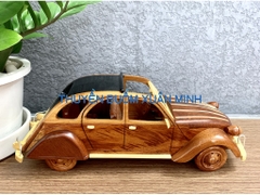 Mô Hình Xe Ô Tô Gỗ CITROEN 2CV Trang Trí | Gỗ Căm Xe