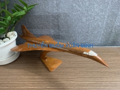 Mô Hình Máy Bay Gỗ Siêu Thanh CONCORDE Trang Trí | Gỗ Căm Xe tự nhiên | Size Nhỏ