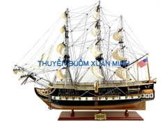 Mô Hình Thuyền Chiến Hạm Hoàng Gia USS Constitution (Tàu Cổ Chiến Hạm Hoa Kỳ) | Hàng Xuất Khẩu - Gỗ Căm Xe | Thân 80cm