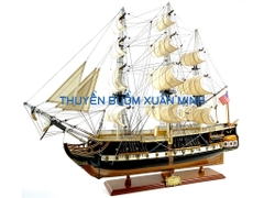 Mô Hình Thuyền Chiến Hạm Hoàng Gia USS Constitution (Tàu Cổ Chiến Hạm Hoa Kỳ) | Hàng Xuất Khẩu - Gỗ Căm Xe | Thân 80cm