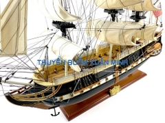Mô Hình Thuyền Chiến Hạm Hoàng Gia USS Constitution (Tàu Cổ Chiến Hạm Hoa Kỳ) | Hàng Xuất Khẩu - Gỗ Căm Xe | Thân 80cm