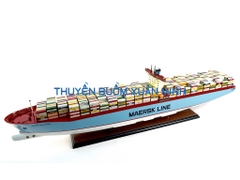 Mô Hình Tàu Thuỷ Chở Container MAERSK LINE | Gỗ Tự Nhiên | Thân 100cm (Sơn Màu)