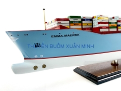 Mô Hình Tàu Thuỷ Chở Container MAERSK LINE | Gỗ Tự Nhiên | Thân 100cm (Sơn Màu)