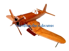 Mô Hình Máy Bay Tiêm Kích F4U Corsair Trang Trí | Gỗ Căm Xe tự nhiên | Size Lớn