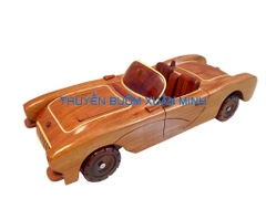 Mô Hình Xe Ô Tô Gỗ CHEVROLET CORVETTE 1957 Trang Trí | Gỗ Căm Xe