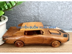 Mô Hình Xe Ô Tô Gỗ CHEVROLET CORVETTE 1970 Trang Trí | Gỗ Căm Xe