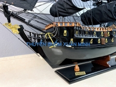 Mô Hình Thuyền Cướp Biển Ngọc Trai Đen Huyền Bí (Black Pearl) | Gỗ Muồng Đen | Thân 100cm