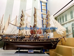 Mô Hình Thuyền Buồm Gỗ Phong Thuỷ Cutty Sark (Tàu Buôn Cổ Anh Quốc) | Hàng VIP Xuất Khẩu - Gỗ Muồng Đen | Thân 150cm