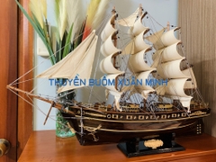 Mô Hình Thuyền Buồm Gỗ Phong Thuỷ Cutty Sark (Tàu Buôn Cổ Anh Quốc) | Hàng VIP Xuất Khẩu - Gỗ Muồng Đen | Thân 60cm