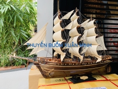 Mô Hình Thuyền Buồm Gỗ Phong Thuỷ Cutty Sark (Tàu Buôn Cổ Anh Quốc) | Hàng VIP Xuất Khẩu - Gỗ Muồng Đen | Thân 80cm