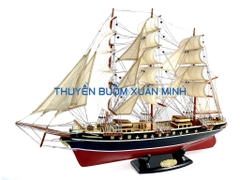 Mô Hình Thuyền Buồm Gỗ Phong Thuỷ Cutty Sark (Tàu Buôn Cổ Anh Quốc) | Phiên Bản Giới Hạn - Gỗ Căm Xe | Thân 80cm