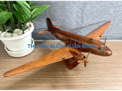 Mô Hình Máy Bay Gỗ BOEING DC-3 Trang Trí | Gỗ Tràm tự nhiên | Size Lớn