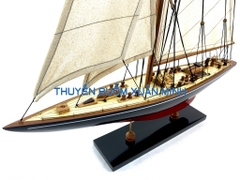 Mô Hình Du Thuyền Gỗ Phong Thuỷ Endeavour | Gỗ Tự Nhiên | Thân 50cm (Sơn Đen-Đỏ)