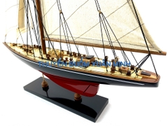 Mô Hình Du Thuyền Gỗ Phong Thuỷ Endeavour | Gỗ Tự Nhiên | Thân 50cm (Sơn Đen-Đỏ)