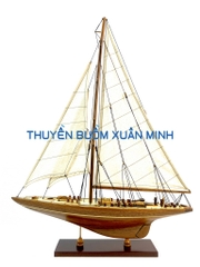 Mô Hình Du Thuyền Gỗ Phong Thuỷ Endeavour | Gỗ Tự Nhiên | Thân 50cm (Phủ PU)