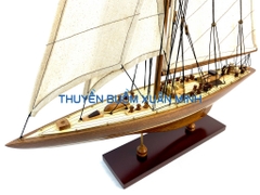 Mô Hình Du Thuyền Gỗ Phong Thuỷ Endeavour | Gỗ Tự Nhiên | Thân 50cm (Phủ PU)