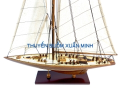 Mô Hình Du Thuyền Gỗ Phong Thuỷ Endeavour | Gỗ Tự Nhiên | Thân 50cm (Phủ PU)