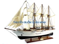 Mô Hình Thuyền Gỗ Hải Quân Tây Ban Nha ESMERALDA (Sơn Màu) Hàng Xuất Khẩu | Gỗ Căm Xe | Thân 90cm