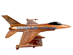 Mô Hình Máy Bay Tiêm Kích F-16 Fighting Falcon Trang Trí | Gỗ Tràm tự nhiên | Size Lớn