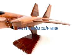 Mô Hình Máy Bay Tiêm Kích Lockheed F-22 Raptor Trang Trí | Gỗ Tràm tự nhiên | Size Lớn