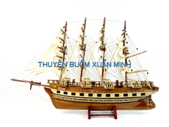Mô Hình Thuyền Buồm Gỗ Phong Thuỷ France II (Tàu Buôn Cổ Pháp) | Hàng Xuất Khẩu - Gỗ Căm Xe | Thân 60cm