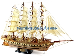 Mô Hình Thuyền Buồm Gỗ Phong Thuỷ France II (Tàu Buôn Cổ Pháp) | Hàng Xuất Khẩu - Gỗ Căm Xe | Thân 80cm