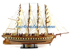 Mô Hình Thuyền Buồm Gỗ Phong Thuỷ France II (Tàu Buôn Cổ Pháp) | Hàng Xuất Khẩu - Gỗ Căm Xe | Thân 80cm