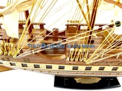 Mô Hình Thuyền Buồm Gỗ Phong Thuỷ France II (Tàu Buôn Cổ Pháp) | Hàng Xuất Khẩu - Gỗ Căm Xe | Thân 80cm