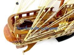 Mô Hình Thuyền Buồm Gỗ Phong Thuỷ France II (Tàu Buôn Cổ Pháp) | Hàng Xuất Khẩu - Gỗ Căm Xe | Thân 80cm