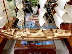 Mô Hình Thuyền Gỗ Phong Thuỷ France 2 Loại Tiêu Chuẩn | Gỗ Xoan Đào | Thân 80cm