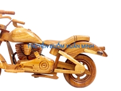 Mô Hình Xe Moto HARLEY FXSTB Cruiser Loại Đẹp - Gỗ Căm Xe