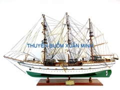 Mô Hình Thuyền Gỗ Hải Quân Đức GORCH FOCK (Sơn Màu) Hàng Xuất Khẩu | Gỗ Căm Xe | Thân 90cm