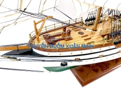 Mô Hình Thuyền Gỗ Hải Quân Đức GORCH FOCK (Sơn Màu) Hàng Xuất Khẩu | Gỗ Căm Xe | Thân 90cm