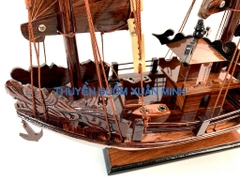 Thuyền Buồm Gỗ Mô Hình Thuyền Rồng Hạ Long | Gỗ Cẩm Lai | Thân 30cm