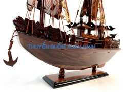 Thuyền Buồm Gỗ Mô Hình Thuyền Rồng Hạ Long | Gỗ Cẩm Lai | Thân 30cm